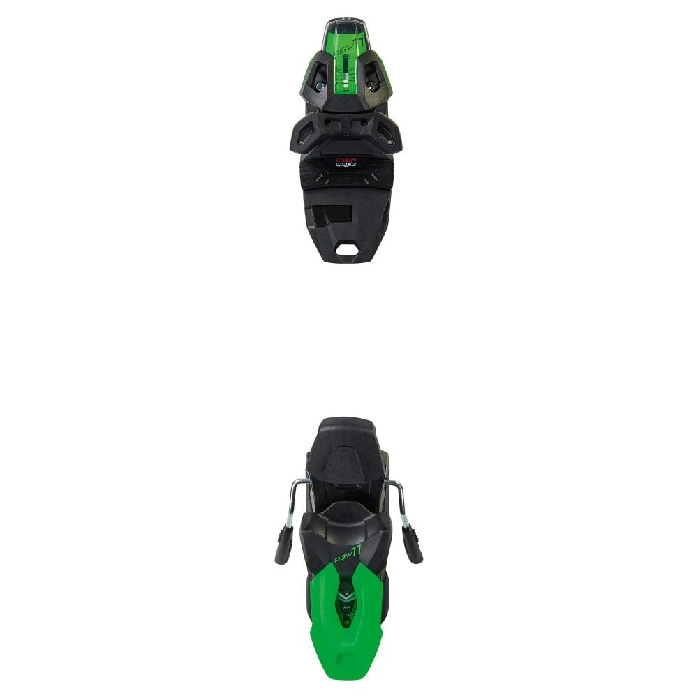 Fischer Fischer RSW 11 GW Powerrail Ski Binding - Solid Black/Flash Green 3 Fischer Fischer RSW 11 GW Powerrail Ski Binding - Solid Black/Flash Green